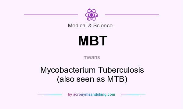 What does MBT mean? It stands for Mycobacterium Tuberculosis (also seen as MTB)