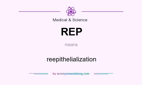 What does REP mean? It stands for reepithelialization