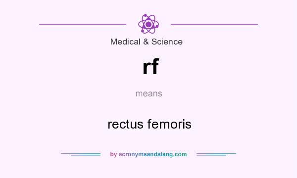What does rf mean? It stands for rectus femoris