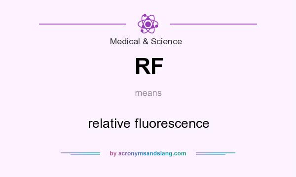 What does RF mean? It stands for relative fluorescence