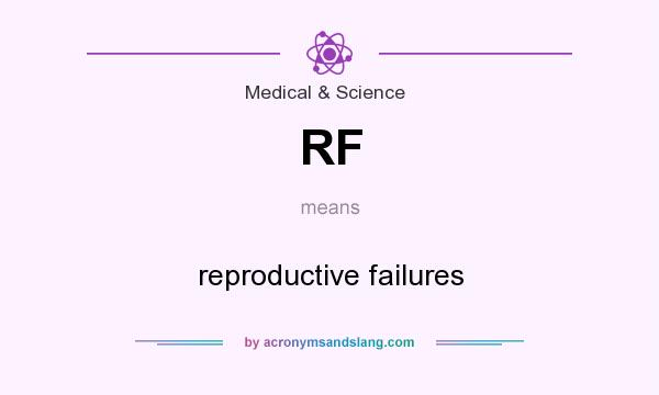 What does RF mean? It stands for reproductive failures