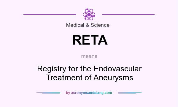 What does RETA mean? It stands for Registry for the Endovascular Treatment of Aneurysms