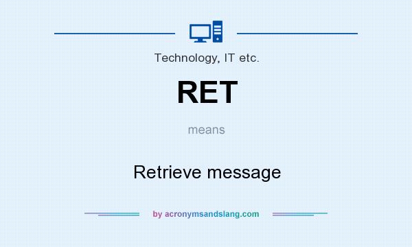 What does RET mean? It stands for Retrieve message