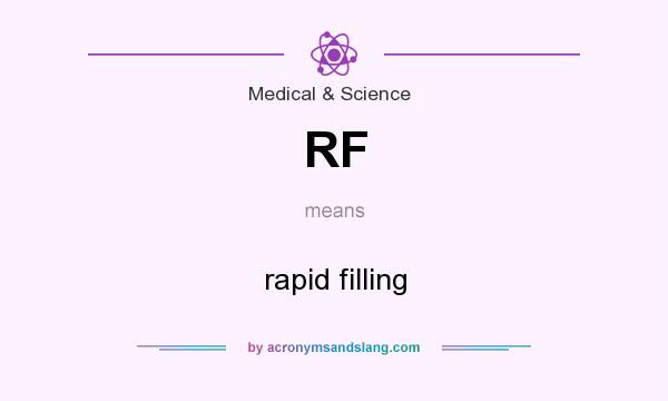 What does RF mean? It stands for rapid filling