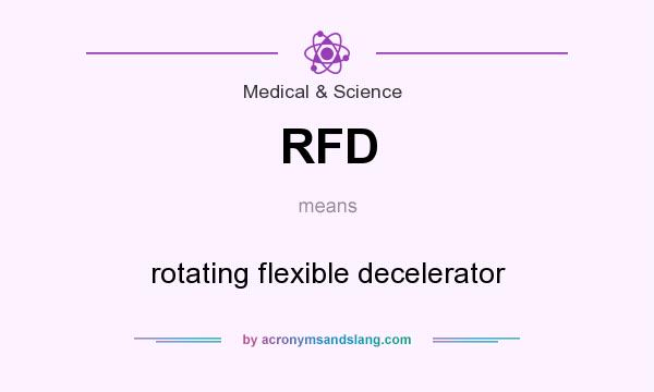 What does RFD mean? It stands for rotating flexible decelerator