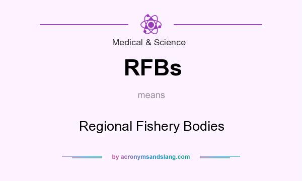 What does RFBs mean? It stands for Regional Fishery Bodies