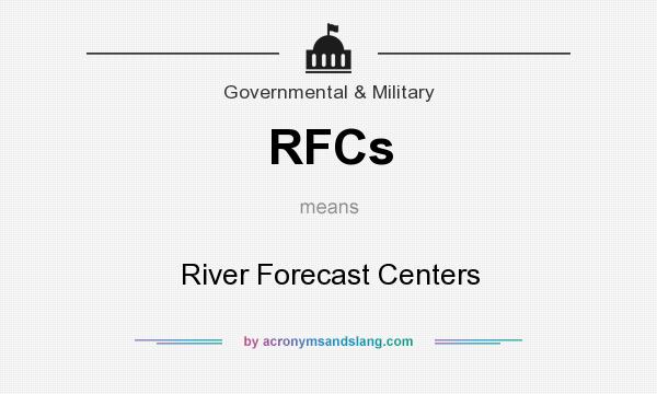 What does RFCs mean? It stands for River Forecast Centers
