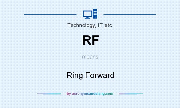 What does RF mean? It stands for Ring Forward