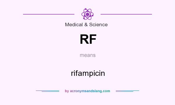 What does RF mean? It stands for rifampicin