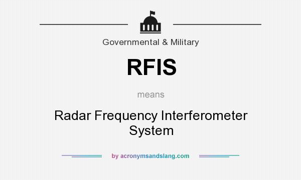What does RFIS mean? It stands for Radar Frequency Interferometer System
