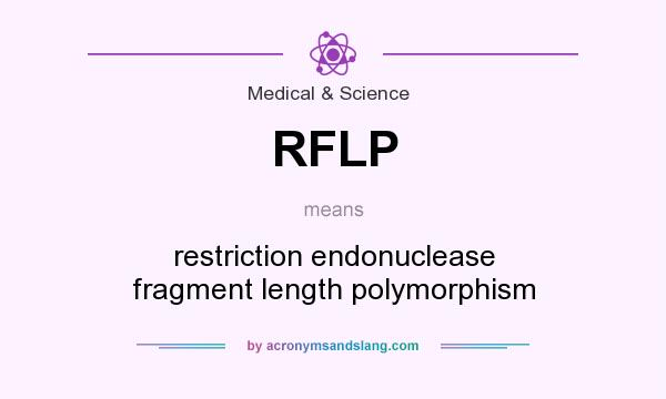 What does RFLP mean? It stands for restriction endonuclease fragment length polymorphism
