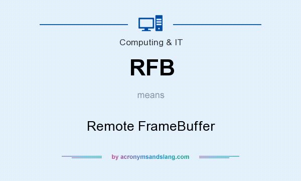 What does RFB mean? It stands for Remote FrameBuffer