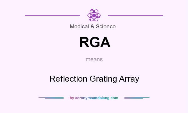 What does RGA mean? It stands for Reflection Grating Array