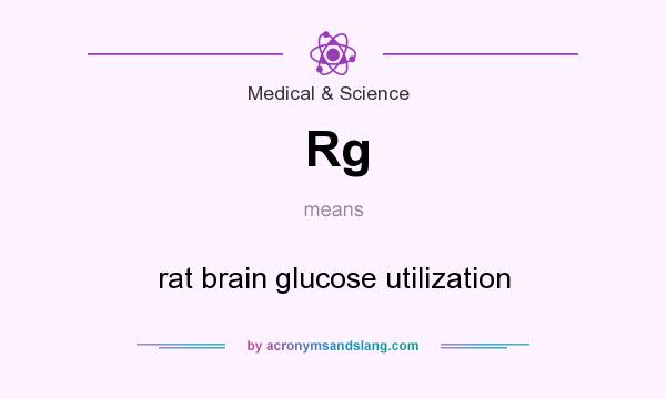 What does Rg mean? It stands for rat brain glucose utilization