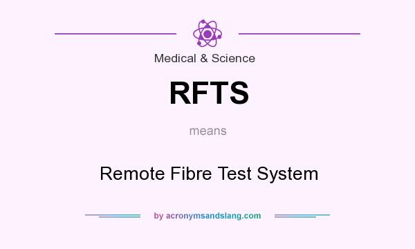 What does RFTS mean? It stands for Remote Fibre Test System