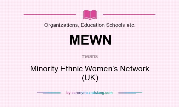 What does MEWN mean? It stands for Minority Ethnic Women`s Network (UK)