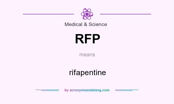 What does RFP mean? It stands for rifapentine