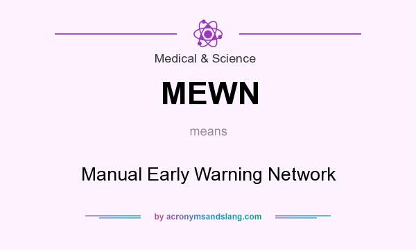 What does MEWN mean? It stands for Manual Early Warning Network