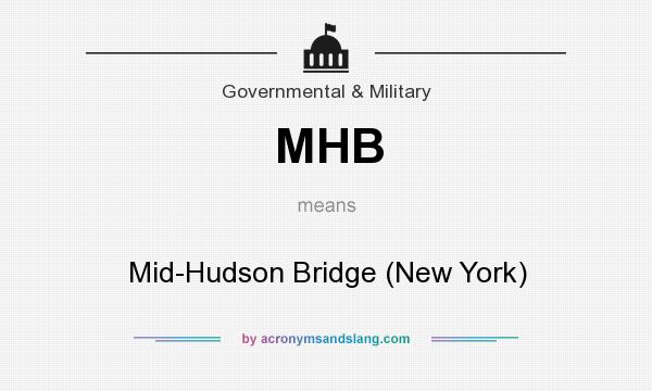 What does MHB mean? It stands for Mid-Hudson Bridge (New York)