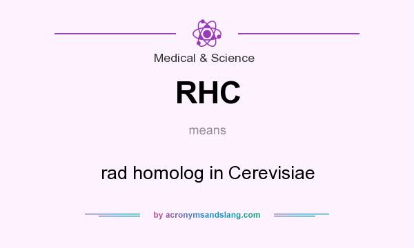 What does RHC mean? It stands for rad homolog in Cerevisiae