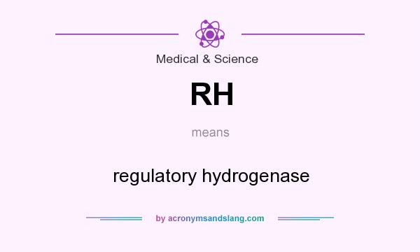 What does RH mean? It stands for regulatory hydrogenase