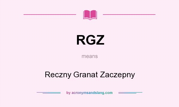 What does RGZ mean? It stands for Reczny Granat Zaczepny