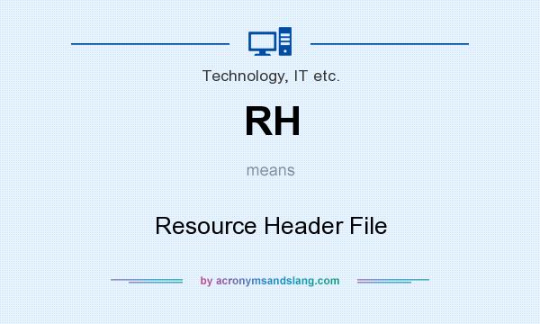 What does RH mean? It stands for Resource Header File