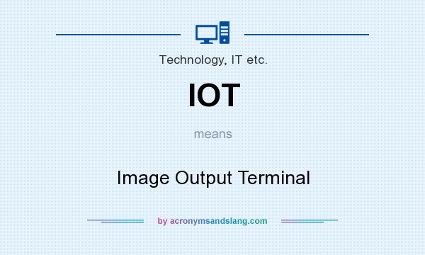 What does IOT mean? It stands for Image Output Terminal