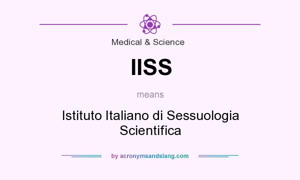 What does IISS mean? It stands for Istituto Italiano di Sessuologia Scientifica