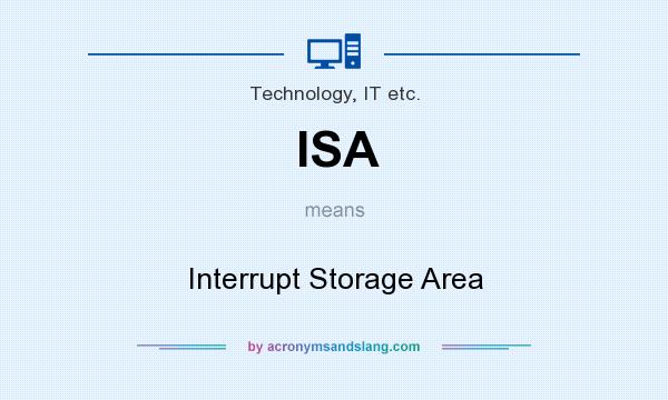 What does ISA mean? It stands for Interrupt Storage Area