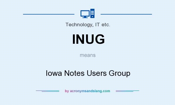 What does INUG mean? It stands for Iowa Notes Users Group