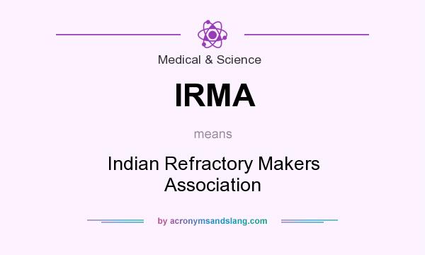 What does IRMA mean? It stands for Indian Refractory Makers Association