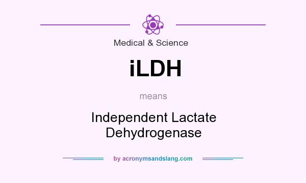 What does iLDH mean? It stands for Independent Lactate Dehydrogenase