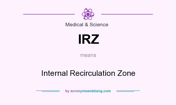 What does IRZ mean? It stands for Internal Recirculation Zone