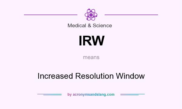 What does IRW mean? It stands for Increased Resolution Window