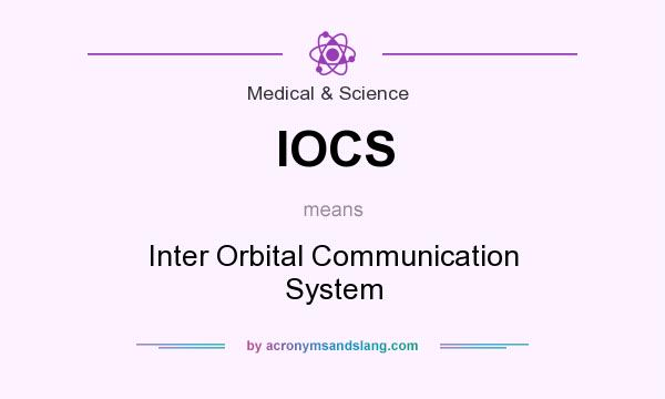 What does IOCS mean? It stands for Inter Orbital Communication System