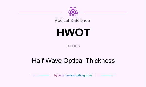 What does HWOT mean? It stands for Half Wave Optical Thickness