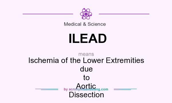 What does ILEAD mean? It stands for Ischemia of the Lower Extremities due to Aortic Dissection
