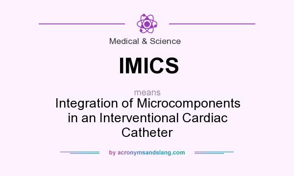 What does IMICS mean? It stands for Integration of Microcomponents in an Interventional Cardiac Catheter