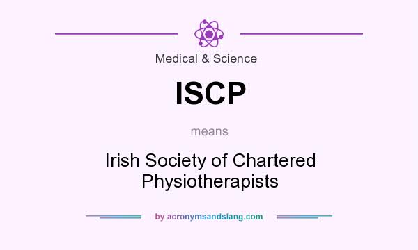 What does ISCP mean? It stands for Irish Society of Chartered Physiotherapists