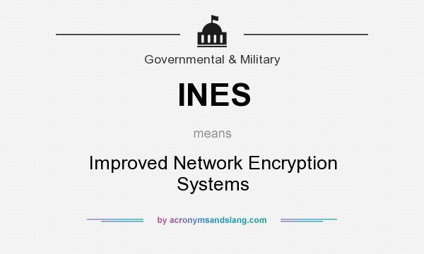 What does INES mean? It stands for Improved Network Encryption Systems