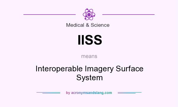 What does IISS mean? It stands for Interoperable Imagery Surface System