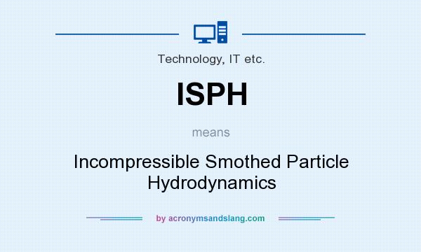 What does ISPH mean? It stands for Incompressible Smothed Particle Hydrodynamics