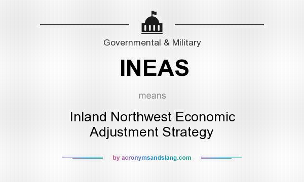 What does INEAS mean? It stands for Inland Northwest Economic Adjustment Strategy