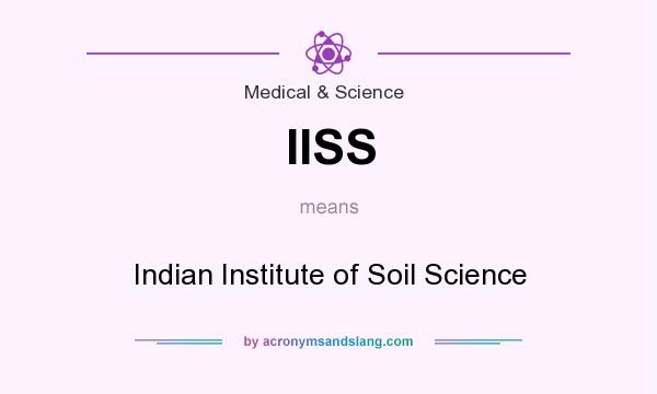 What does IISS mean? It stands for Indian Institute of Soil Science