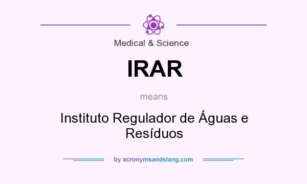 What does IRAR mean? It stands for Instituto Regulador de Águas e Resíduos