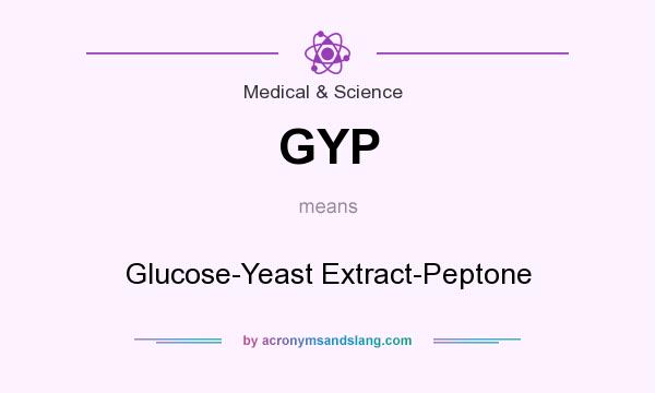 What does GYP mean? It stands for Glucose-Yeast Extract-Peptone
