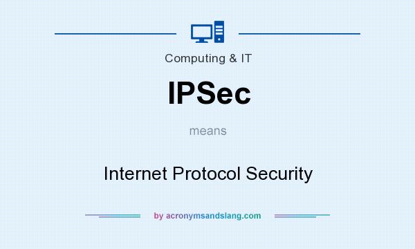 What does IPSec mean? It stands for Internet Protocol Security
