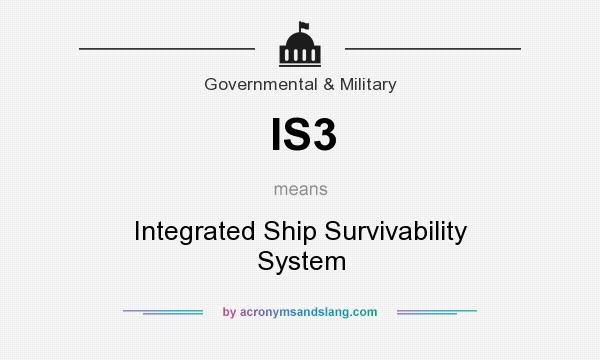 What does IS3 mean? It stands for Integrated Ship Survivability System