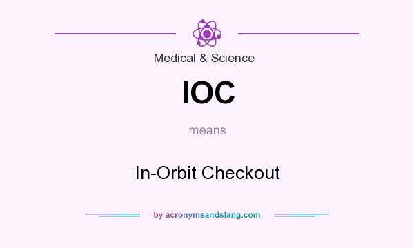 What does IOC mean? It stands for In-Orbit Checkout